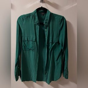Babaton Silk Button Down Blouse XS